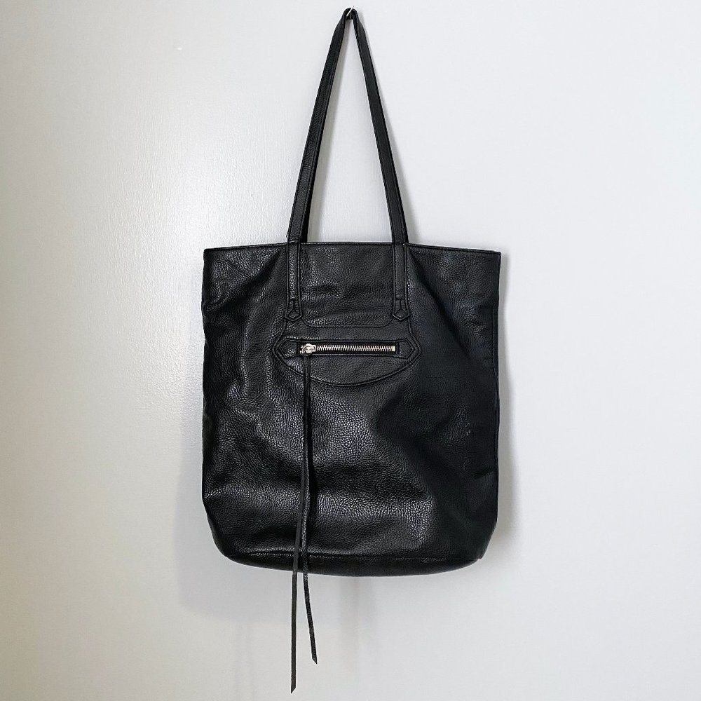 H&M faux leather zipper tote